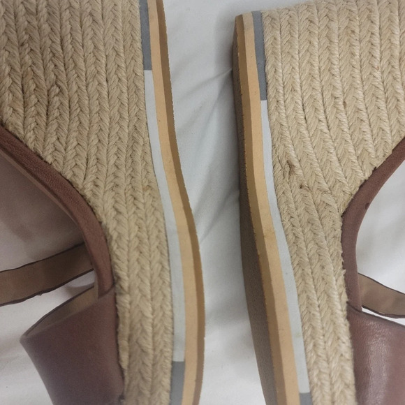 Joe's | Rane Wedge Brown Leather Ankle Strap size 9.5 - Picture 8 of 13